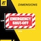 Fuel Stickers Emergency Shut Off Sign small, Emergency Stop Sticker, Machinery, Hvy-Dty, 2''x1'', 4PK Z-2X1ESO-4PK - alternate 4